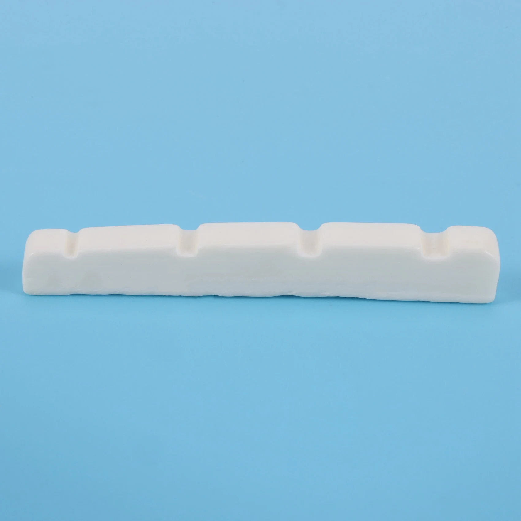 Slotted Curved Bone Bass Nut for 4 Strings Fender PB Precision Jazz Bass, 4.2x3.2x4.6/4.6mm