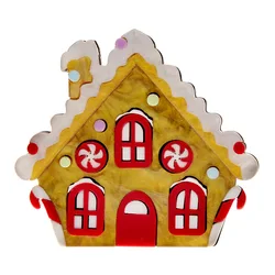 acrylic candy house brooch handmade fashion pins badge jewelry