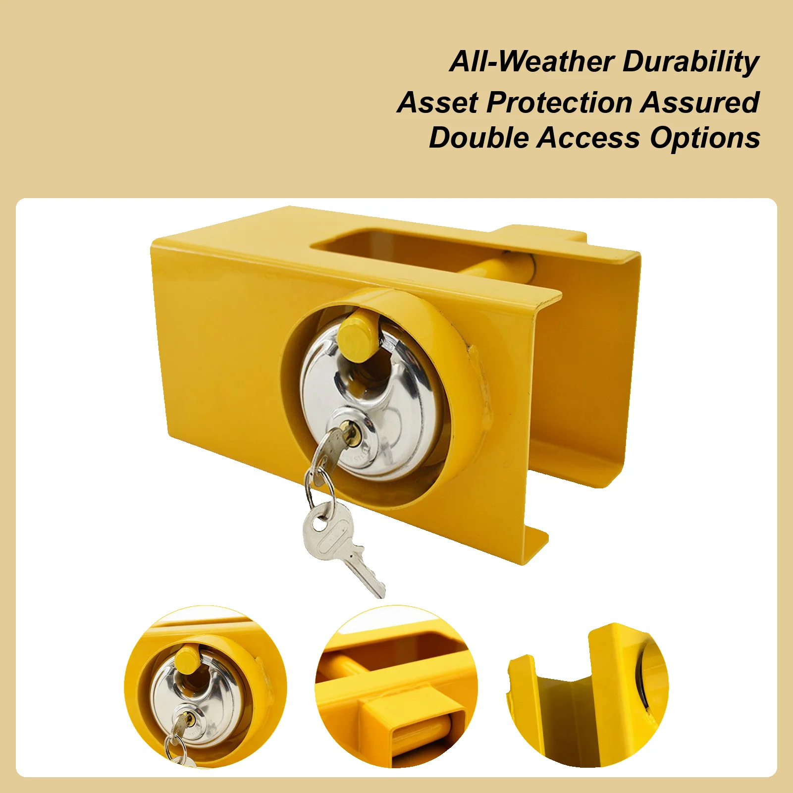 

Stainless Steel Trailer Lock Truck Trailer Connector Trailer Hitch Lock Auto Accessories for Cargo Door Container