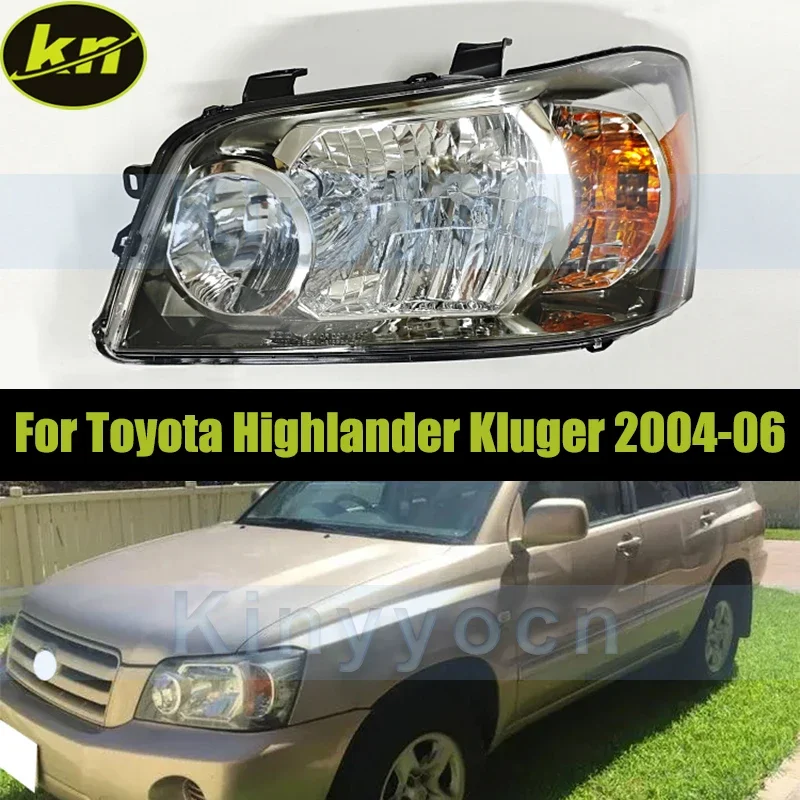 Halogenowe przednie światło do zderzaka (wersja amerykańska) do Toyota Highlander Kluger 2004-2006