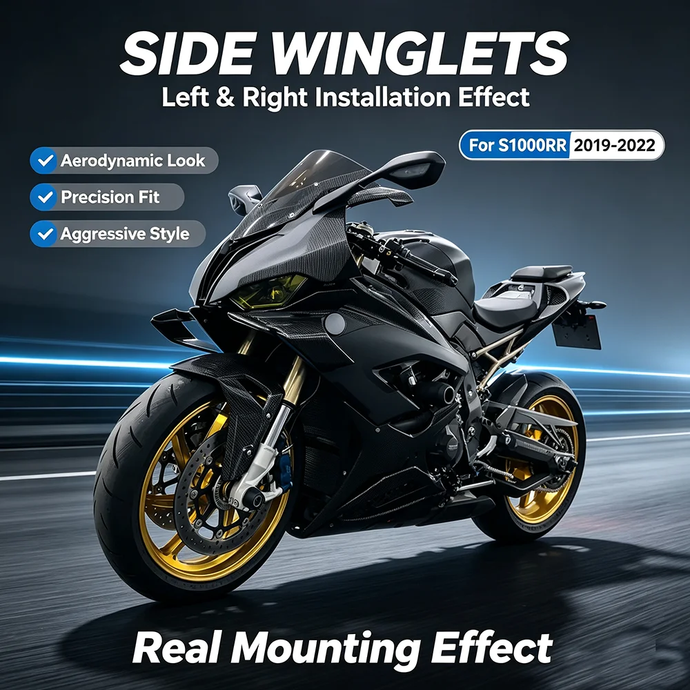 2019-2022 S1000RR WINGLETKIT For BMW S1000RR 2019 2020 2021 2022 Motorcycle accessories Fixed wing s1000rr Fixed Winglet