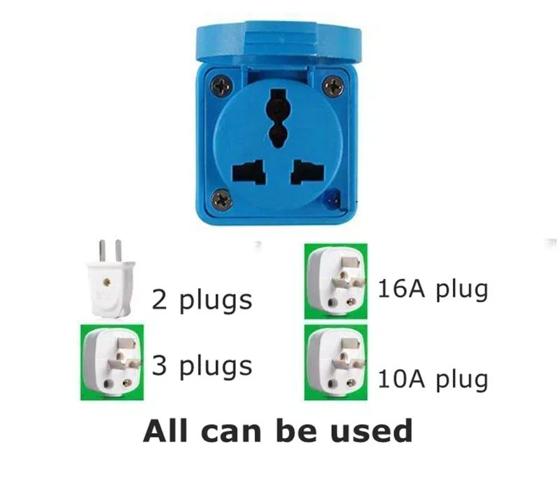 EV Plug Charger Connector EVSE Adapter Pins Socket Bike Electric Scooter Adapter External Charging For RV Camper to AC 220V/110V