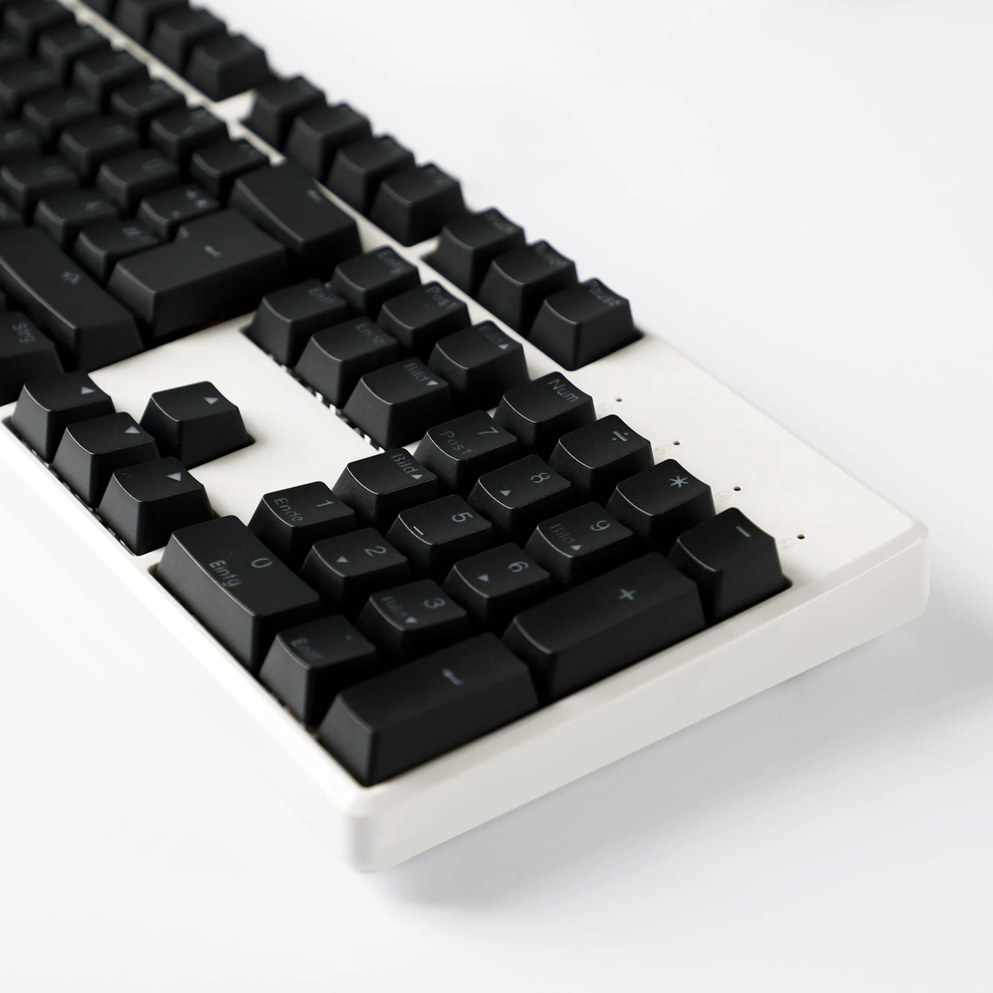 123 German QWERZ ISO Double Shot PBT Shine Through OEM Profile Keycaps For MX Switches 68 84 96 61 87 104 Mechanical Keyboard