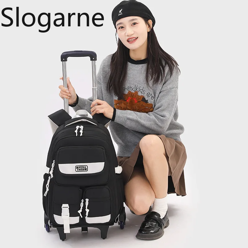New Middle School Students Schoolbag Girls Fashion Casual Backpack College Students Bookbags School Bags Large Capacity Backpack