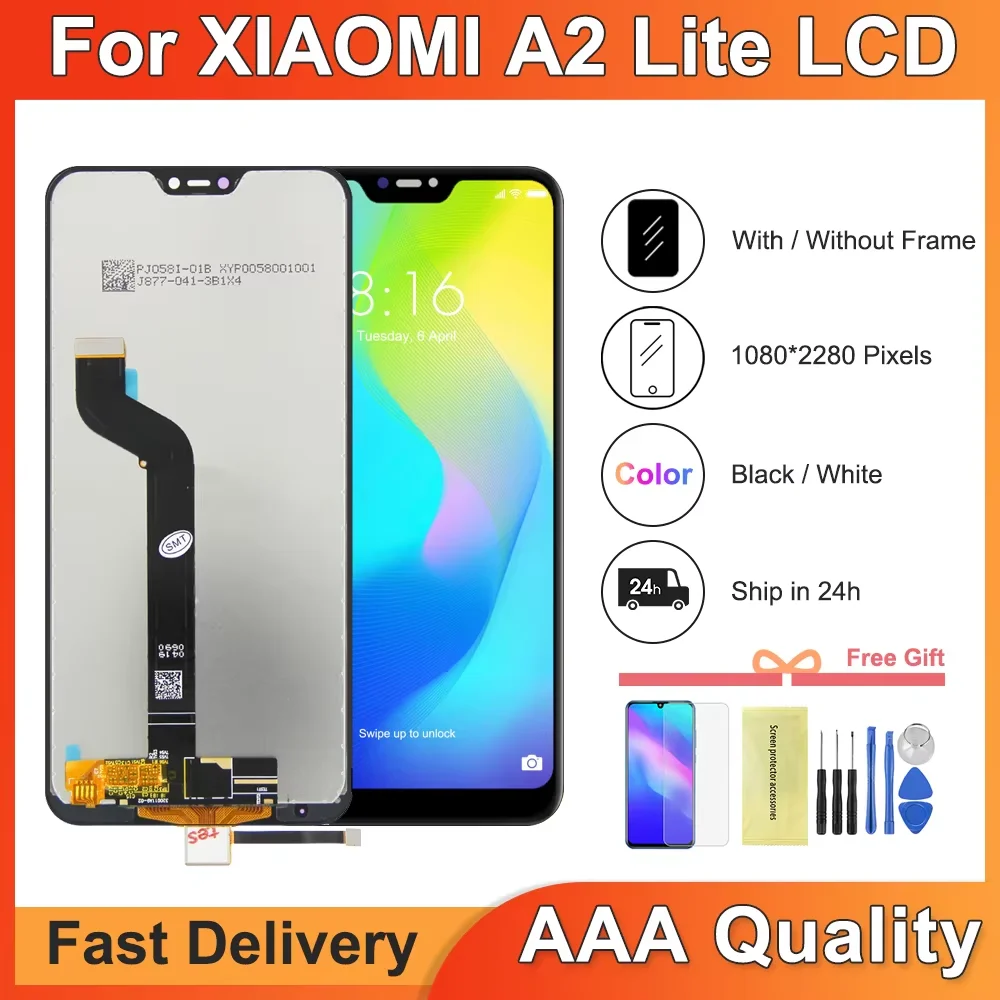 Pellicola Vetro Temperato per Xiaomi Mi A2 Lite Proteggi