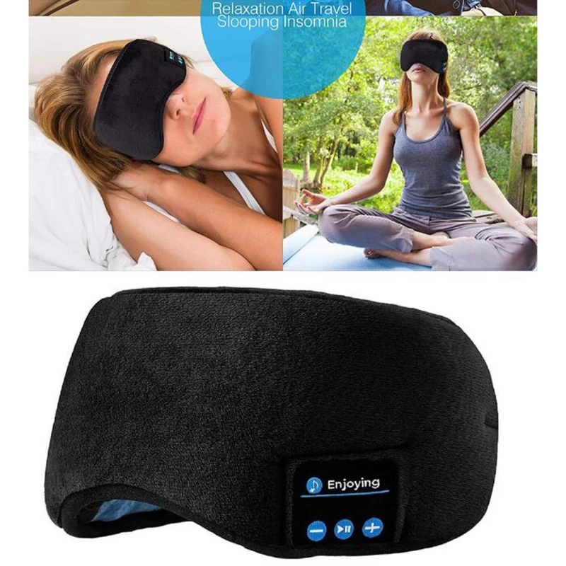 Cuffie per dormire maschera per gli occhi Bluetooth, cuffie Bluetooth 5.0 senza fili cuffie per dormire da viaggio con musica maschera per dormire