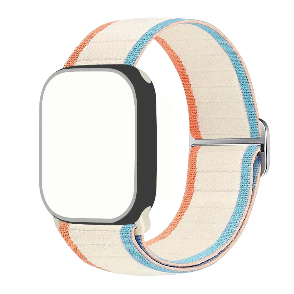 Correa de nailon para Apple watch Ultra 2, banda de 46mm, 49mm, 44mm, 40mm, 45mm, 41mm, 42mm, pulsera elástica para iWatch 10, 9, 7, 8, se, 5, 6, accesorios