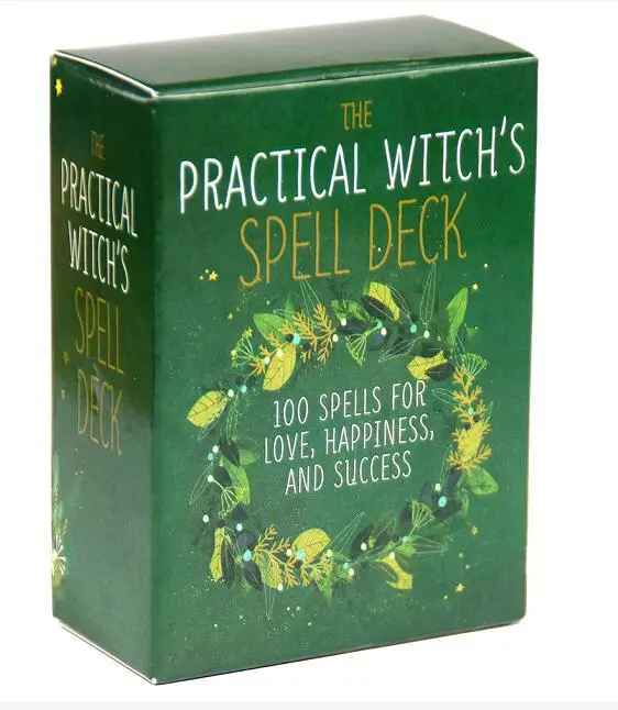 

100PCS Practical Witch's Spell Oracle Tarot Cards Deck English Tarot Board Games Divination Fate Home Family Entertainment Games