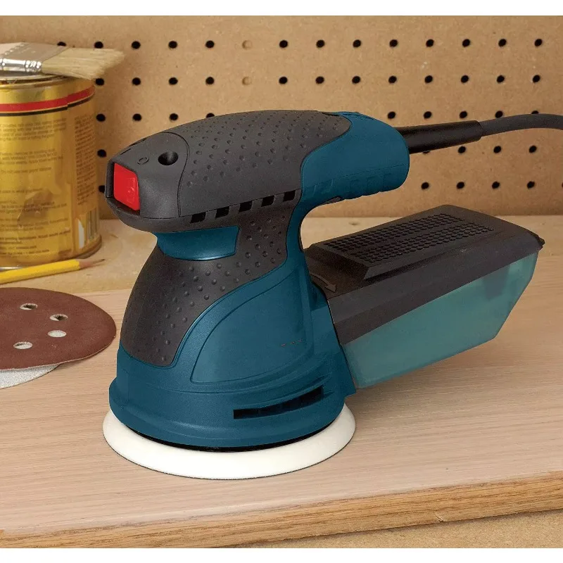 Top Quality Palm Sander Electric Speed Random Orbital Sander Including 50Pcs Hook and Loop Sanding Disc Polisher