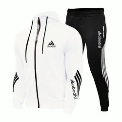 2023 New Brand Clothing Men's Spring And Fall Hot Men's Sets Hoodie Two Pieces Sets Casual Tracksuit Male Fitness Sportswear