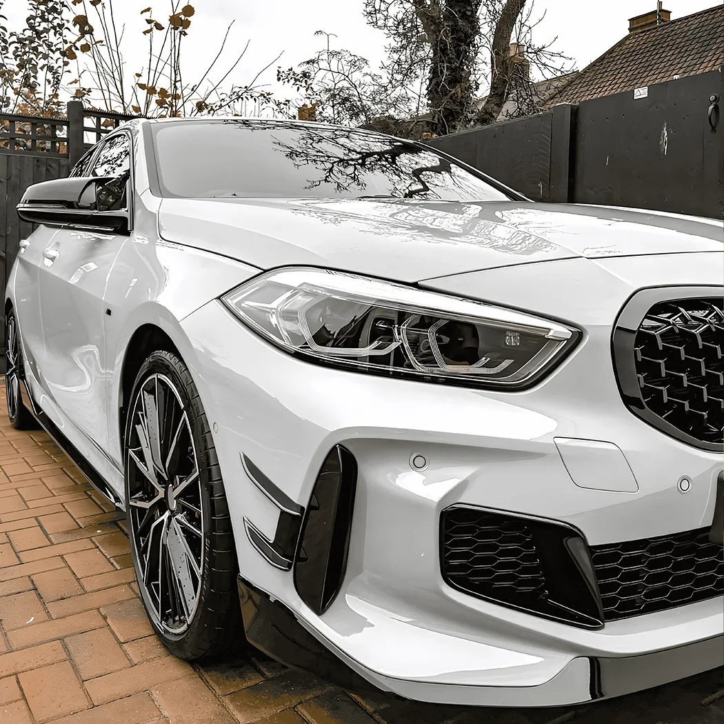 مناسبة لسيارات BMW 1 Series F40 M Sport 118i 120i 2019 + MP سكين الهواء الأمامي ملصق السيارة التعديل الخارجي