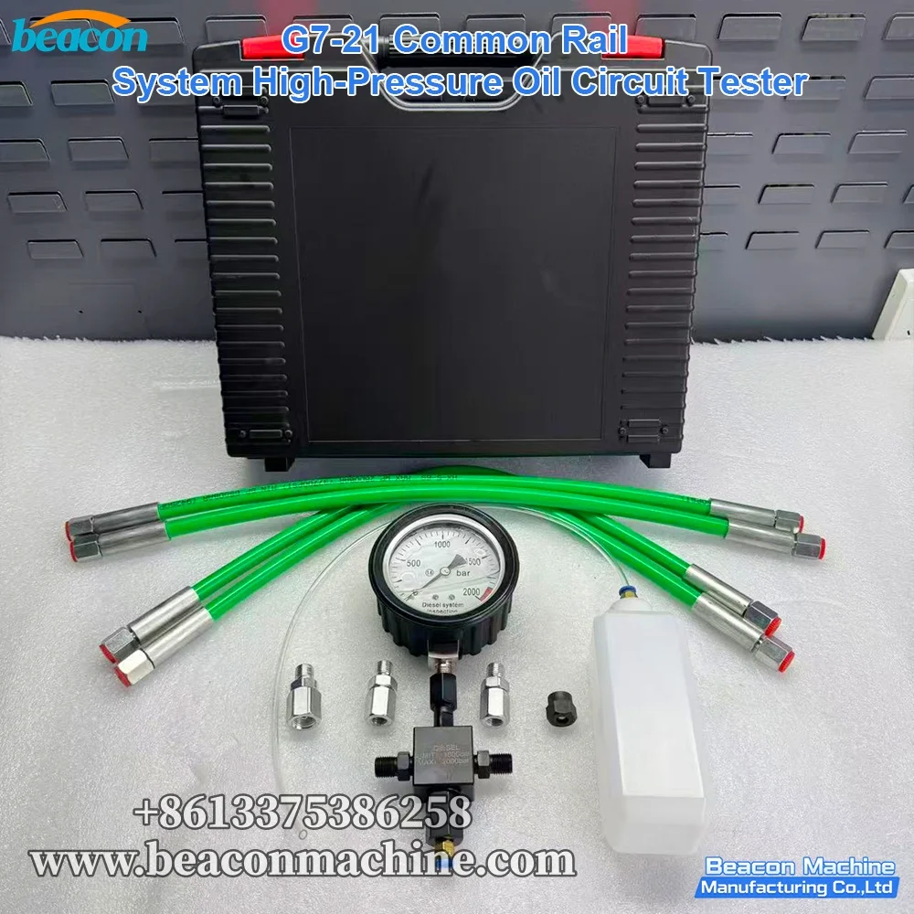 

G7-21 Common Rail High Pressure Fuel Circuit Tester with 2000Bar Gauge and Heavy Duty Pipe