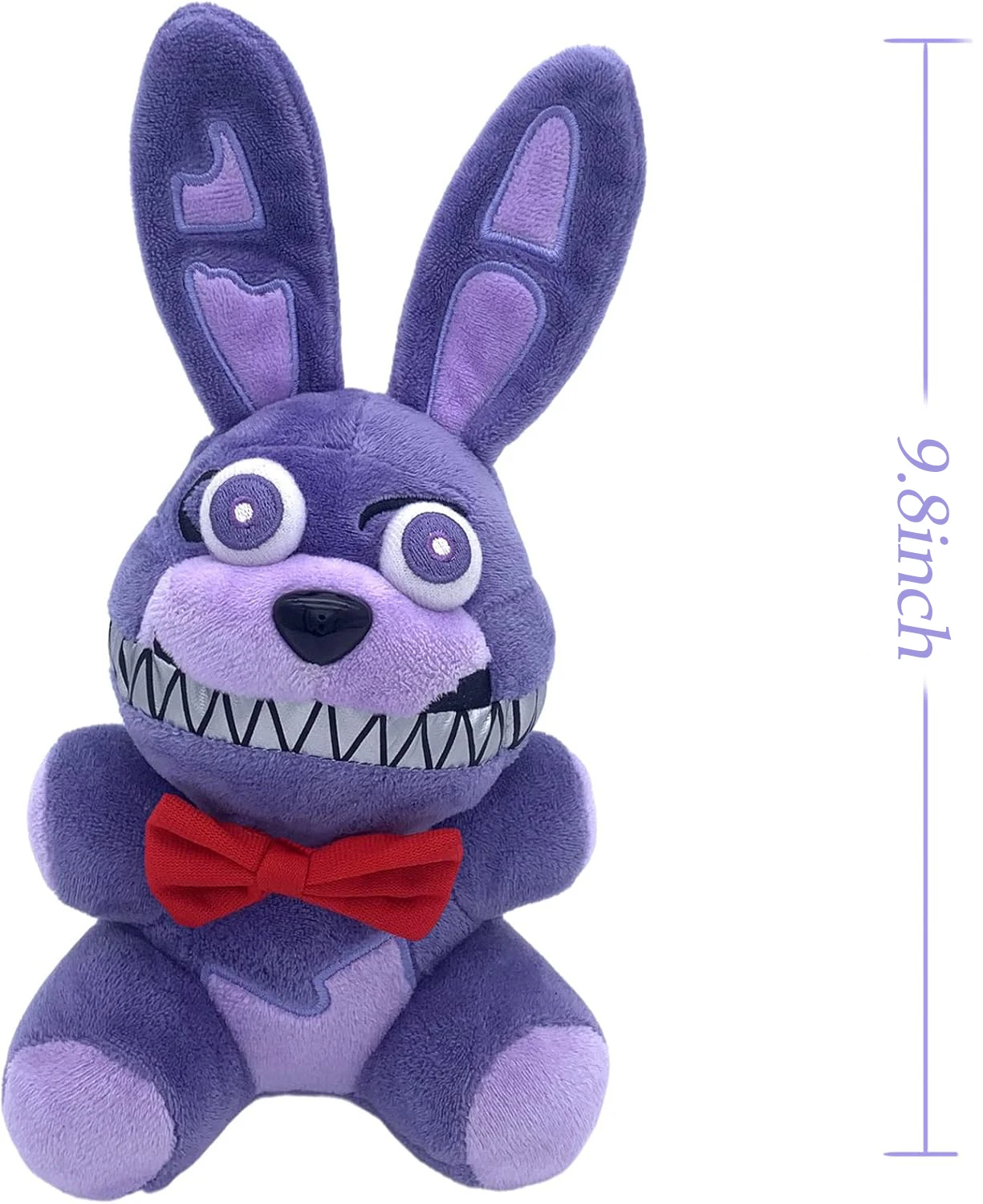 Purple Rabbit Plush 9.8Inch FN Bonnie for Boy Girl Christmas Halloween Valentine's Day Birthday Gift Game and Anime Fan Gifts