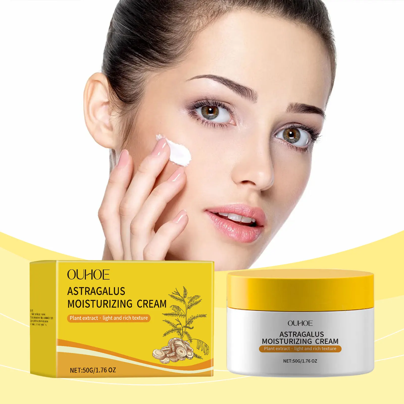 

Astragalus Cream - Brightening Hydrating, Firming Smooth, Non-greasy Moisturizer