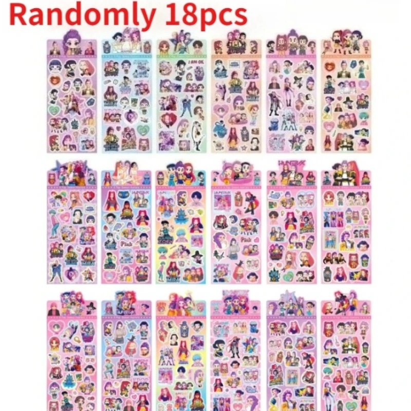 20pcs Hot Anime Hunters Guka Stickers Laser Cartoon Capybara Cute Anime Cartoon Laser Stickers Creative Decorative Decals