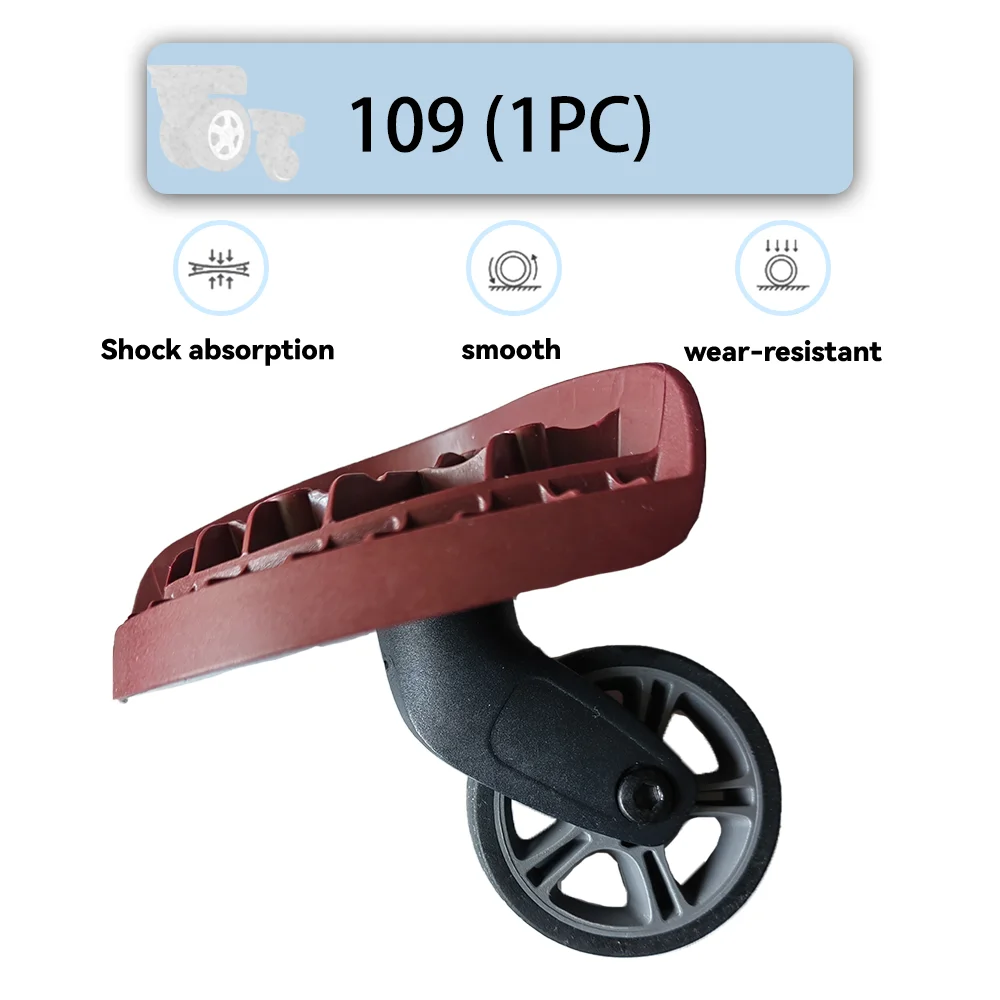 

For Samsonite109 Universal Wheel Replacement Suitcase Rotating Smooth Silent Shock Absorbing Wheel Accessories Wheels Casters