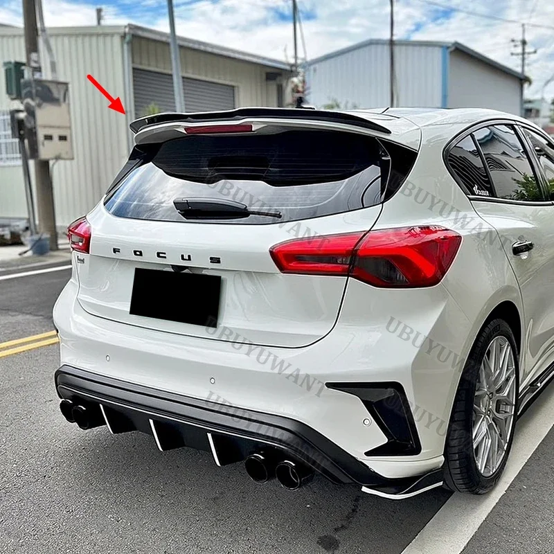 For Ford Focus MK4 ST-LINE 2019 2020 2021 ABS Rear Trunk Boot Spoiler Wing Lip Car Rear Wings