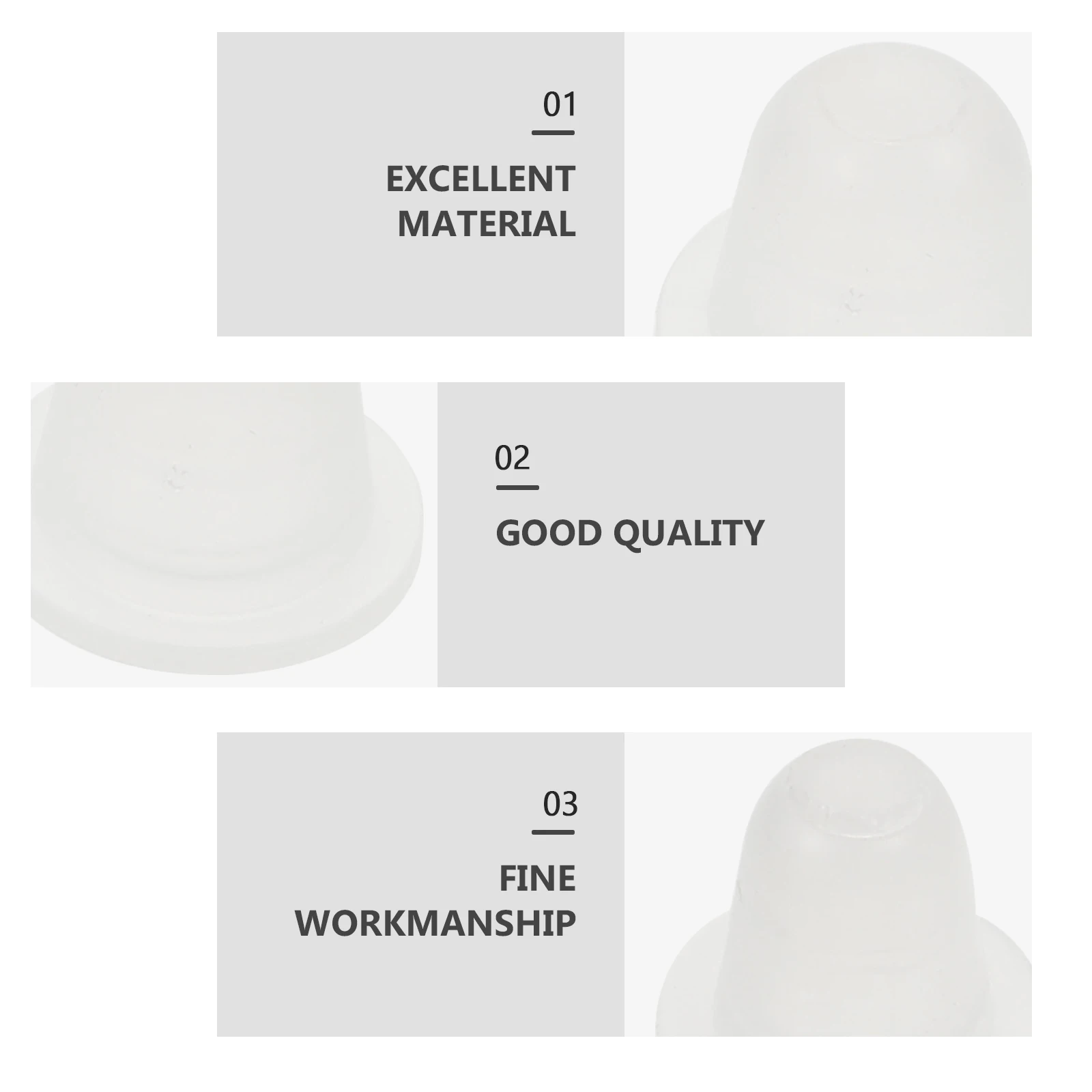 

200 Pcs Silicone Coloring Cup Tattoos Ink Container Tattooing Pigment Cups Supplies Kit Holders White