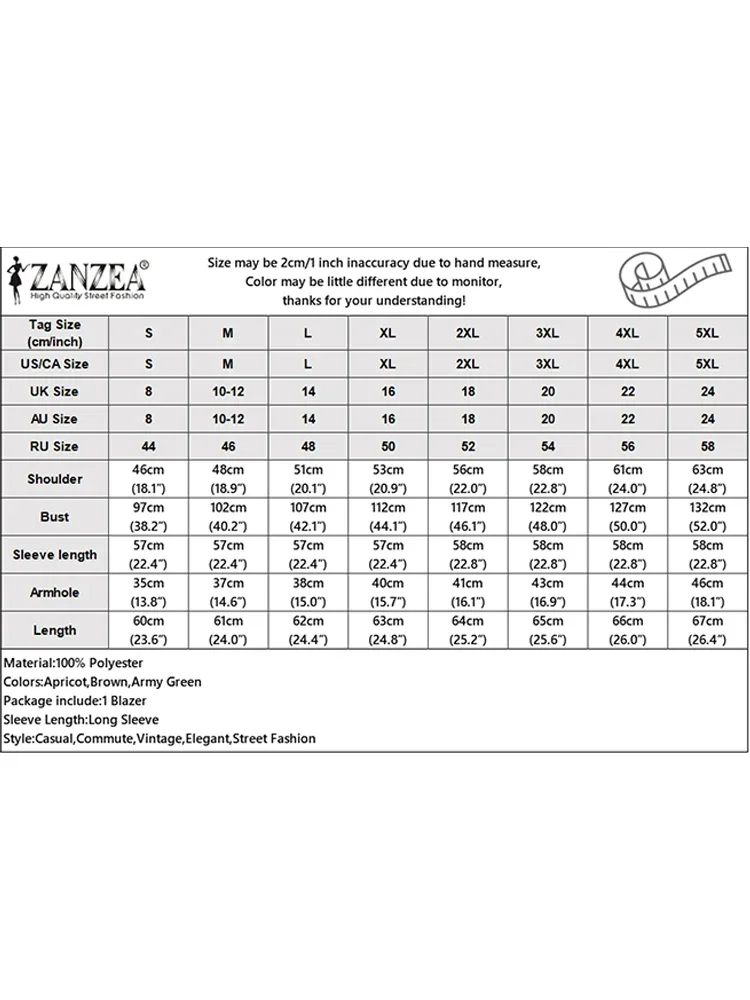 ZANZEA المرأة السترة زر على الموضة حتى معاطف طويلة الأكمام 2025 الخريف الصلبة معطف خارجي غير رسمي أنيق مكتب سيدة السترة الشارع الشهير