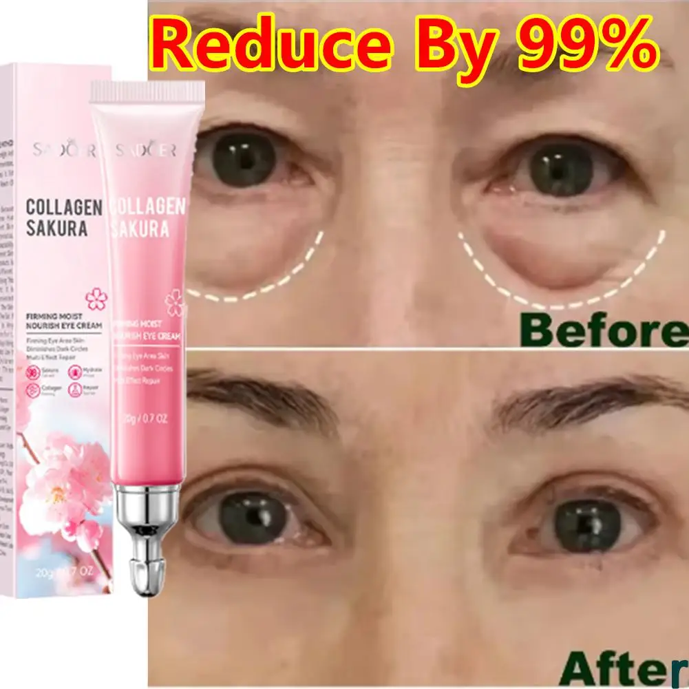 Sakura Eye Cream Anti Dark Circles Removal Eyes Bags Firming Moisturizing Eye Creams Beauty Eyes Skin Care