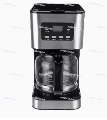 

12 Cups Stainless Steel Coffee Machine Kitchen Drip Coffee Grind Machines 950W Automatic Coffee Machine