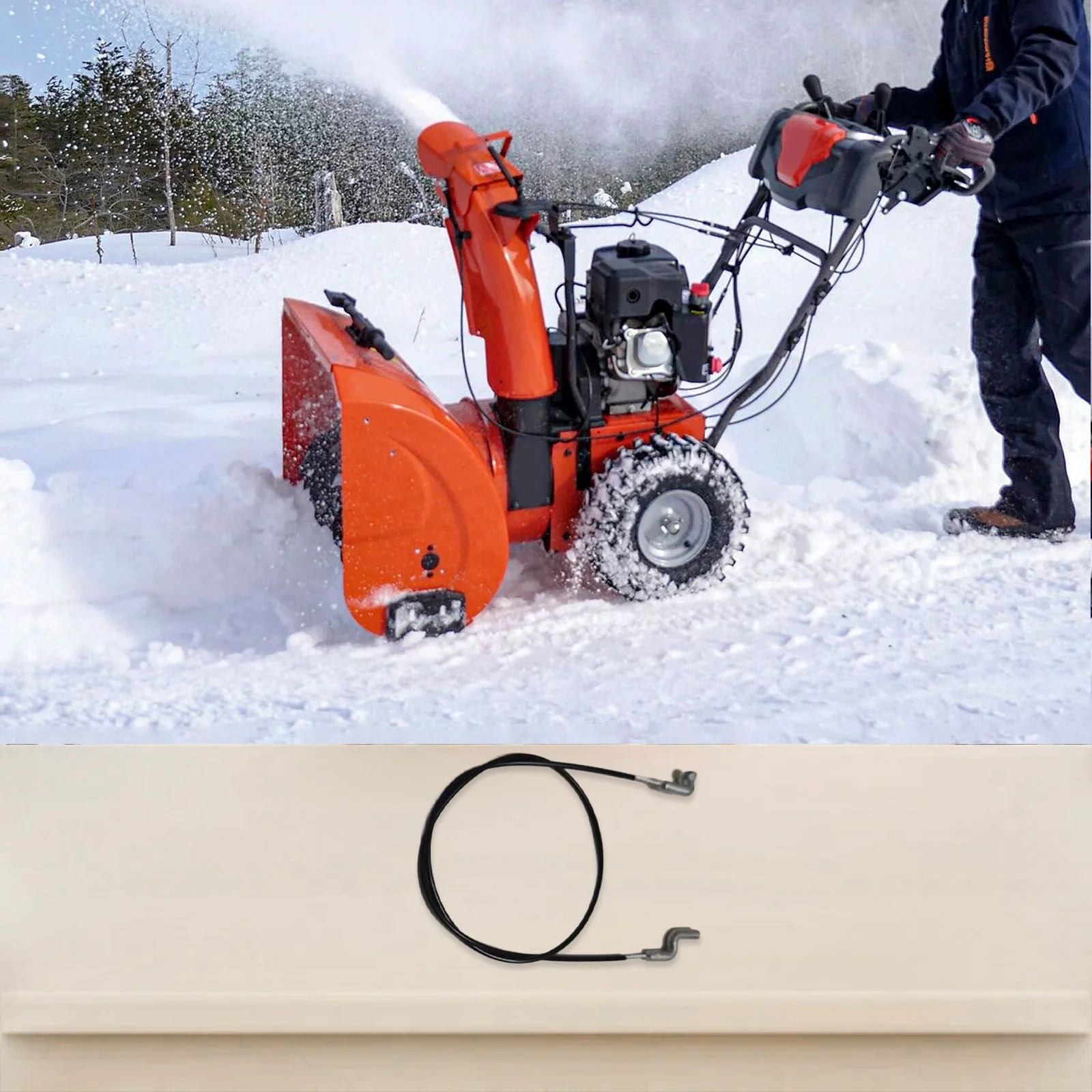 Snowblower Replacement Speed Selector Cable Compatible with For YARD Machines Models 536887994 536887993 C950 52943 0