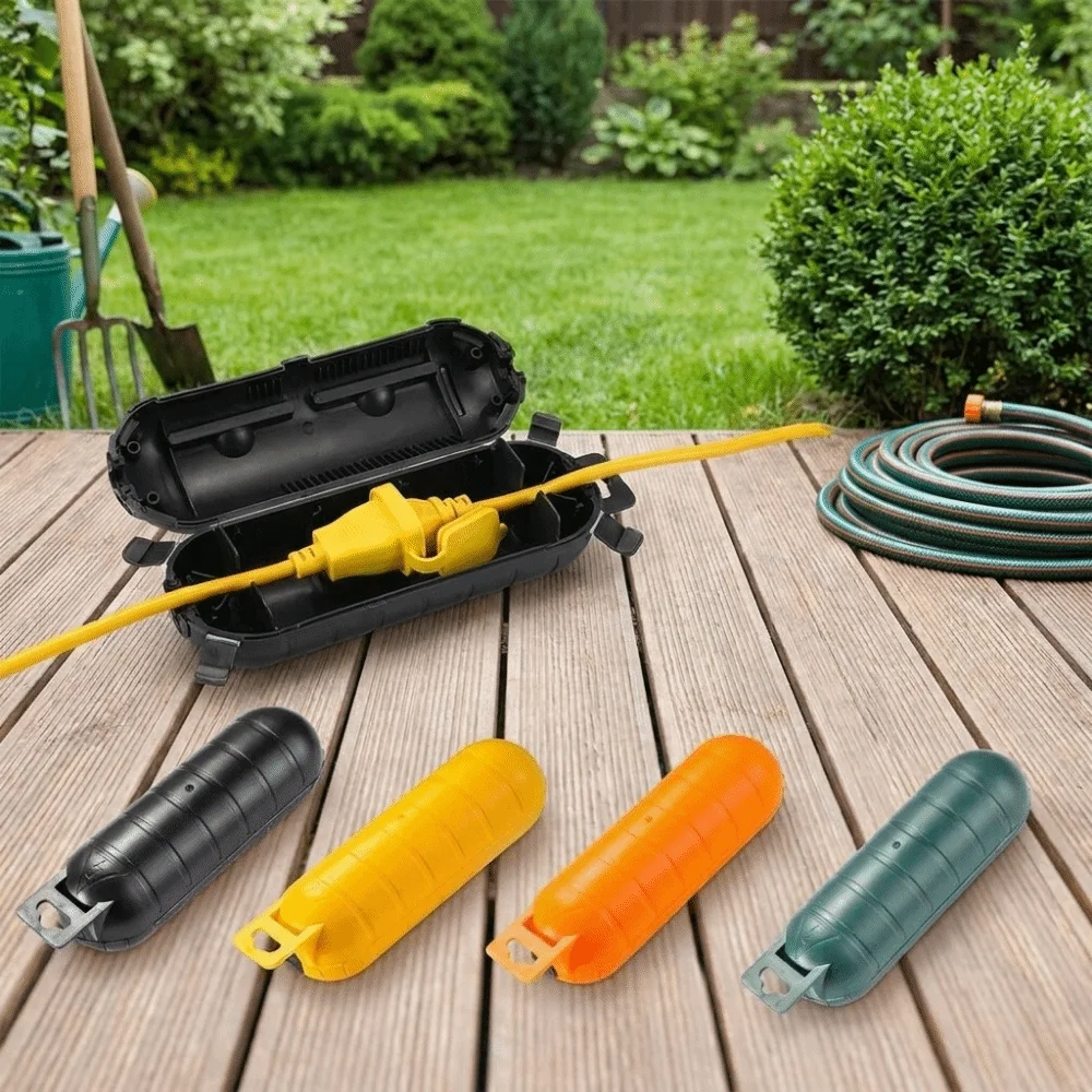 Waterproof Junction Box Extension Cord Sealed Electrical Connection Box Weather Proof ABS