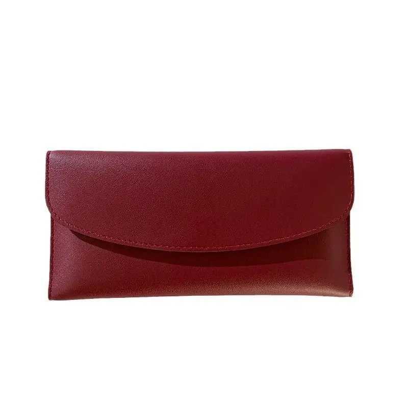 الكورية نمط Ins محفظة جلدية ناعمة طويلة موضة جديدة الراقية حامل البطاقة متعددة الوظائف رقيقة جدا مقطع المال #5