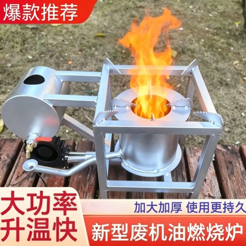 Portable Cast Iron Camping Stove High Power Outdoor Cooking Burner for Picnic