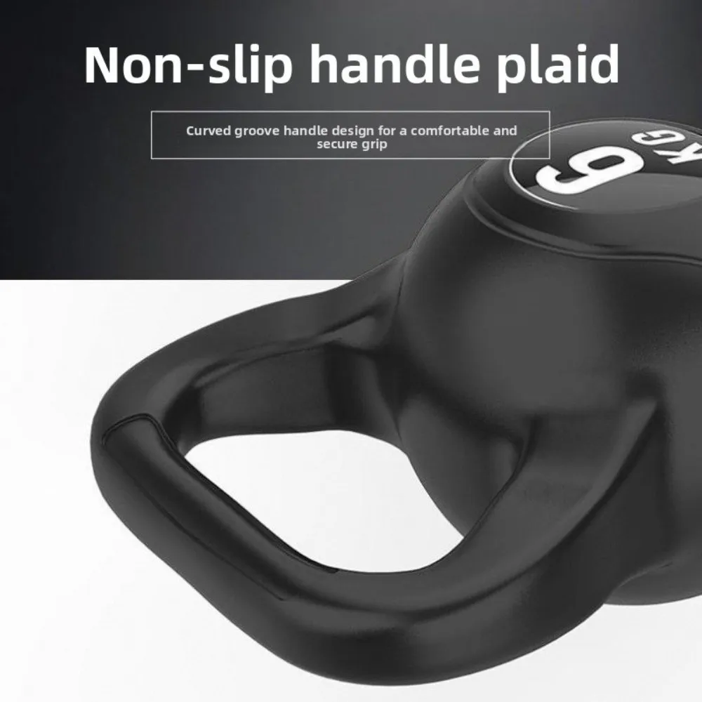 Kettlebell de 2-10kg em uma peça, com pega confortável, não tóxico, equipamento de musculação, antiderrapante, ferramenta de fitness para academia em casa.