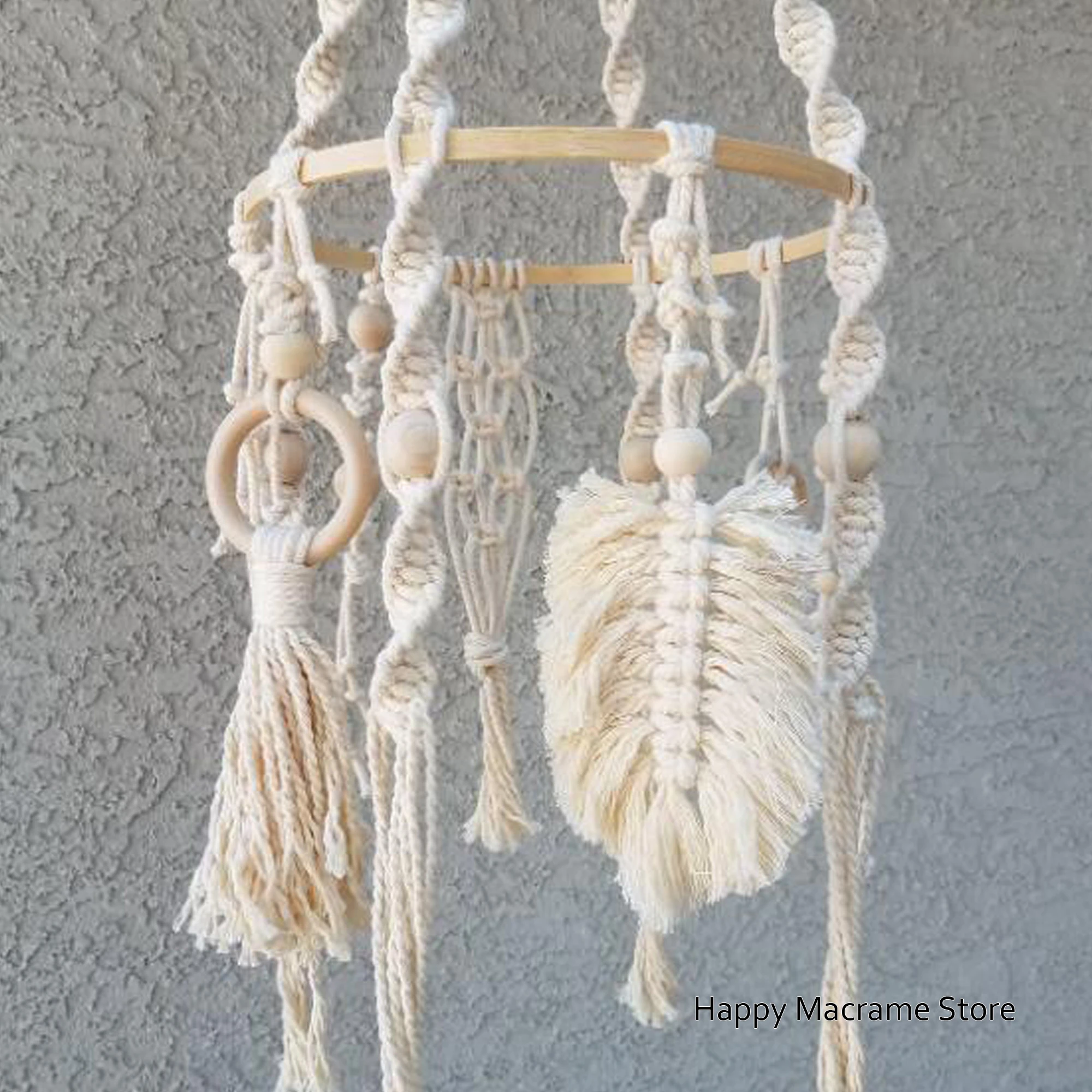 Macrame Baby Mobile Boho Baby Mobile Boho Decor Baby Mobile Modern Nursery Boho Decor Boho Home Nursery Decor