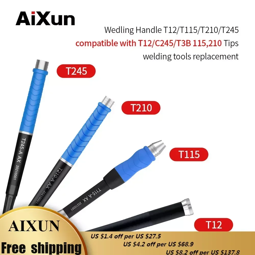 JC Aixun T245 T210 T115 Soldering Station Handle For Aixun Intelligent Soldering Station T3B T420D T3A Universal Handle Tools