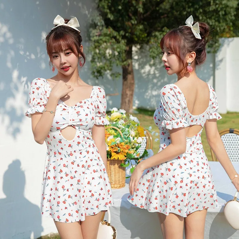 Bathing Suit Cover Ups for Women, Swimwear, Dress, Bikini, Korean Version, Summer, Sexy, Printing, Fashion, Cupshe, Hot Spring,