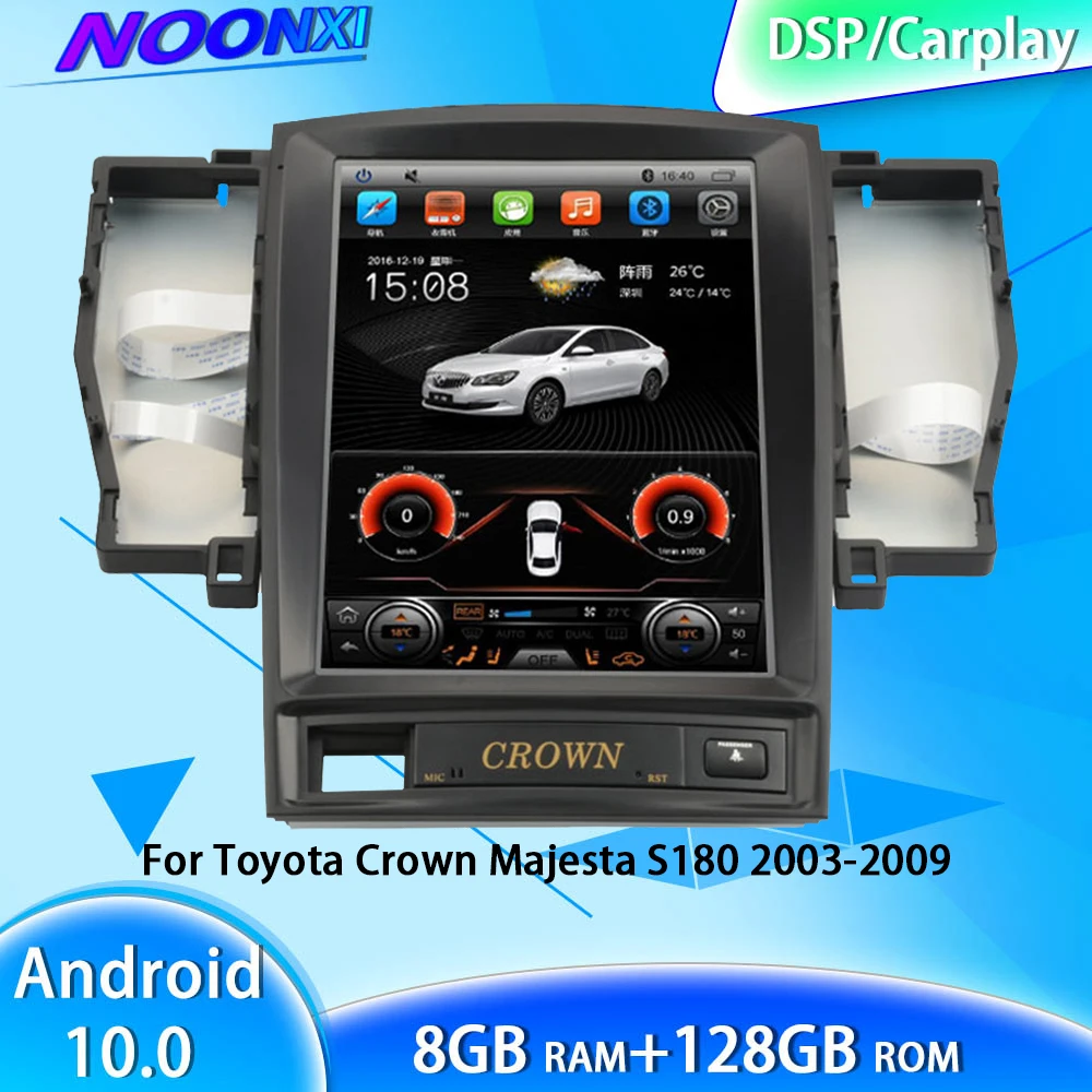 

For Toyota Crown Majesta S180 2003-2009 8+128G Android Car Radio Stereo Multimedia Player 5G Navigation Touch Screen Head Unit