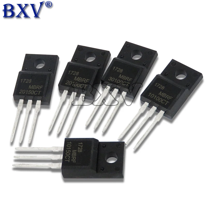 10 Uds MBRF10100 MBRF10200 MBRF20100 MBRF20200 Transistor TO-220F TO220F MBRF10100CT MBRF10200CT MBRF20100CT TO220
