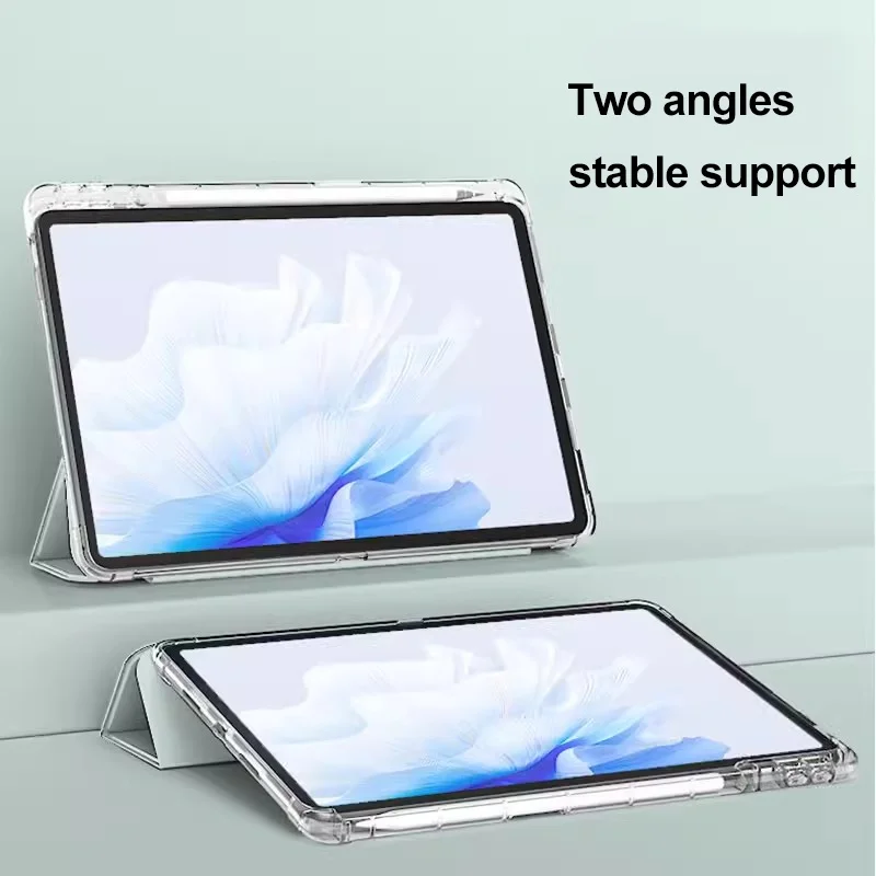 สำหรับ Xiaomi Pad 6S Pro 12.4นิ้ว2024 5 Pro 6 Pro 11 redmi Pad SE 11 Pad 10.61 AIRBAG โปร่งใสเคสป้องกันการตกพร้อมช่องใส่ปากกา