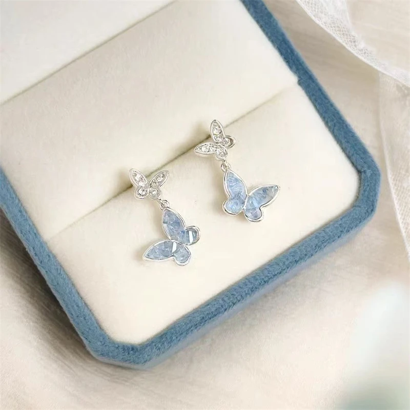 Eleganter Schmetterlings-Zirkon-Ring, Ohrringe, Armband, Halskette, Schmuck für Frauen, Geschenk für Sie, Alltagskleidung, besondere Anlässe – Detail 2