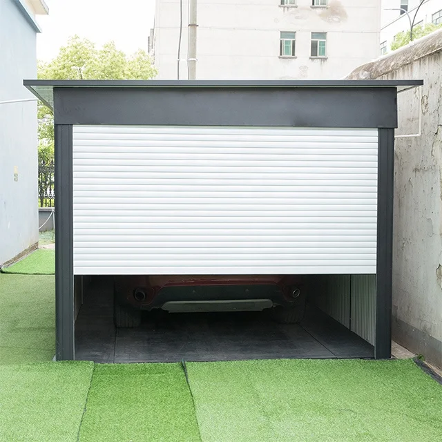 FL Container Garage Custom Width Modular Container Garage For Large SUV Storage Backyard Household Garage Room