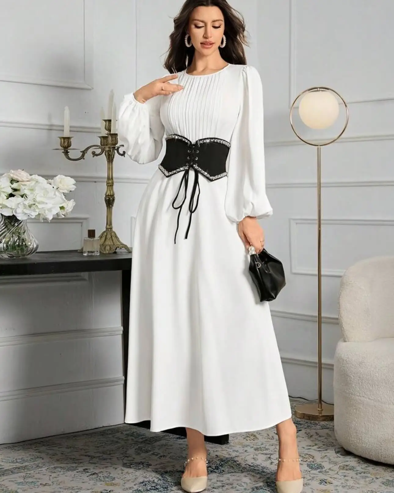 Customized High Quality Jersey Crystal Evening Dresses Temperament Long Sleeves Celebrity Gowns Custom Made Homecoming