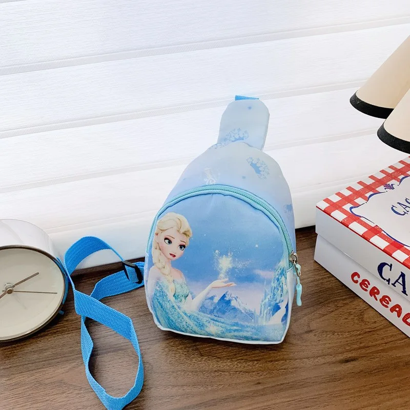 ديزني حقيبة الصدر لطيف حقيبة صغيرة في الهواء الطلق المجمدة إلسا حقيبة كتف للبنين بنات ألعاب الأطفال سنو وايت سستة الخصر حقيبة هدية