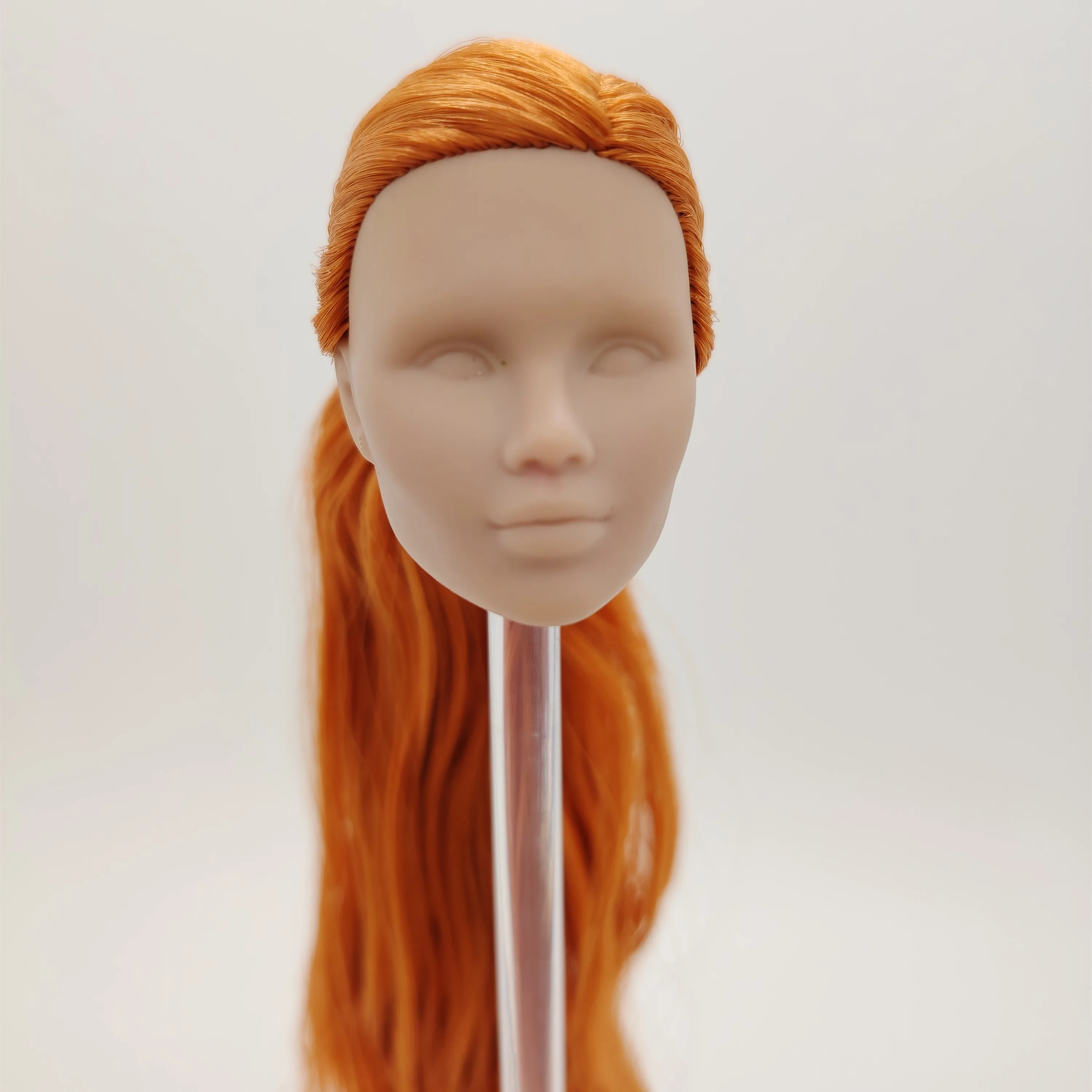 Fashion Royalty Fabiana Diaz Orange Hair Blank Face Integrity 1/6 Scale Female Doll Head