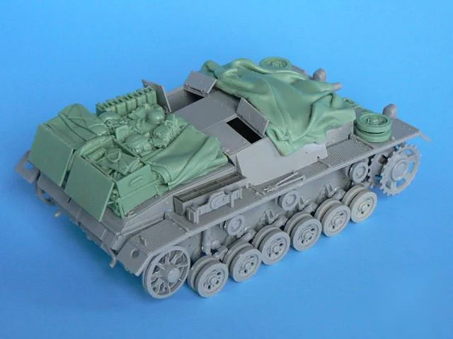 1:35 Scale Resin Die-casting Armored Vehicle Parts Modification Does Not Include The Unpainted Model Of The Tank