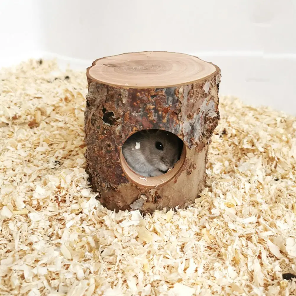 Practical Fine Workmanship Forest Hollow Tree Trunk Tube Toy Reliable Pet Accessory Tree Trunk Toy for Small Animal