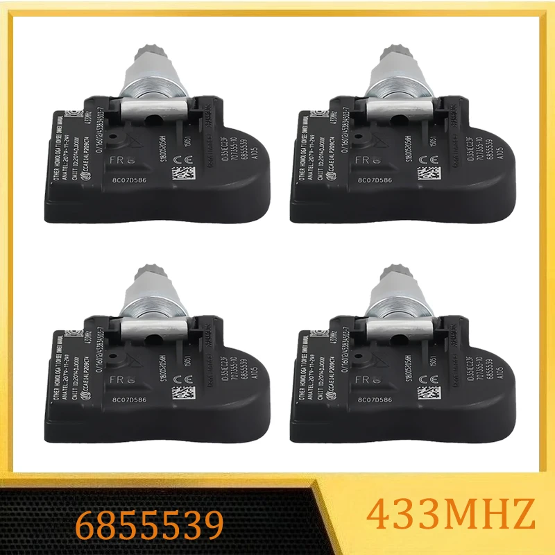Tire Pressure Monitor Sensor 6855539 For BMW F20 F21 F22 F23 F30 F31 F32 F33 F34 M2 X1 X2 i3 433MHz TPMS 36106856209 Mini Cabrio