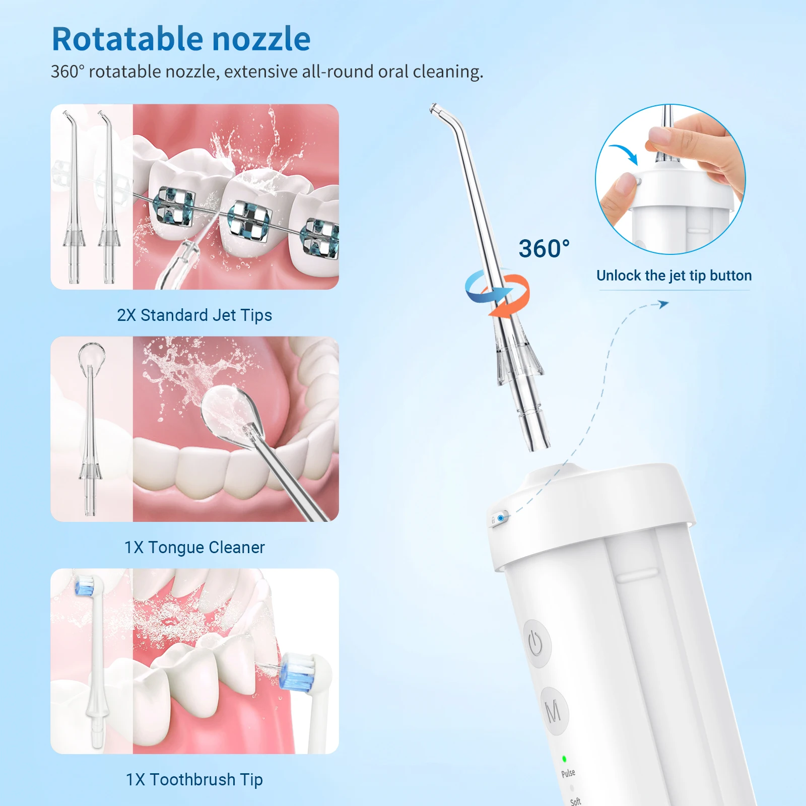 Wholesale Irrigator For Teeth Flossing Mouth Cleaning Shower Washer Wash Machine Higiene Oral Irrigator