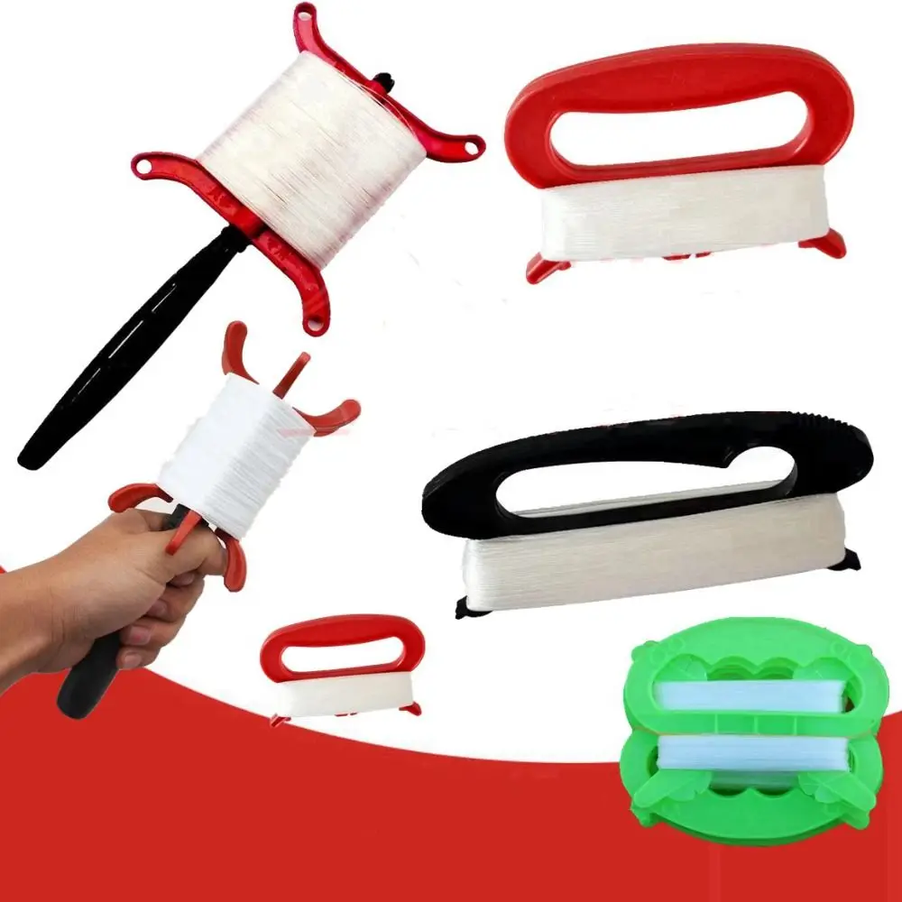 Portable Plastic Flying Kite Line Red Black Kite Accessories Outdoor Sports Accessories Winder Board Tool