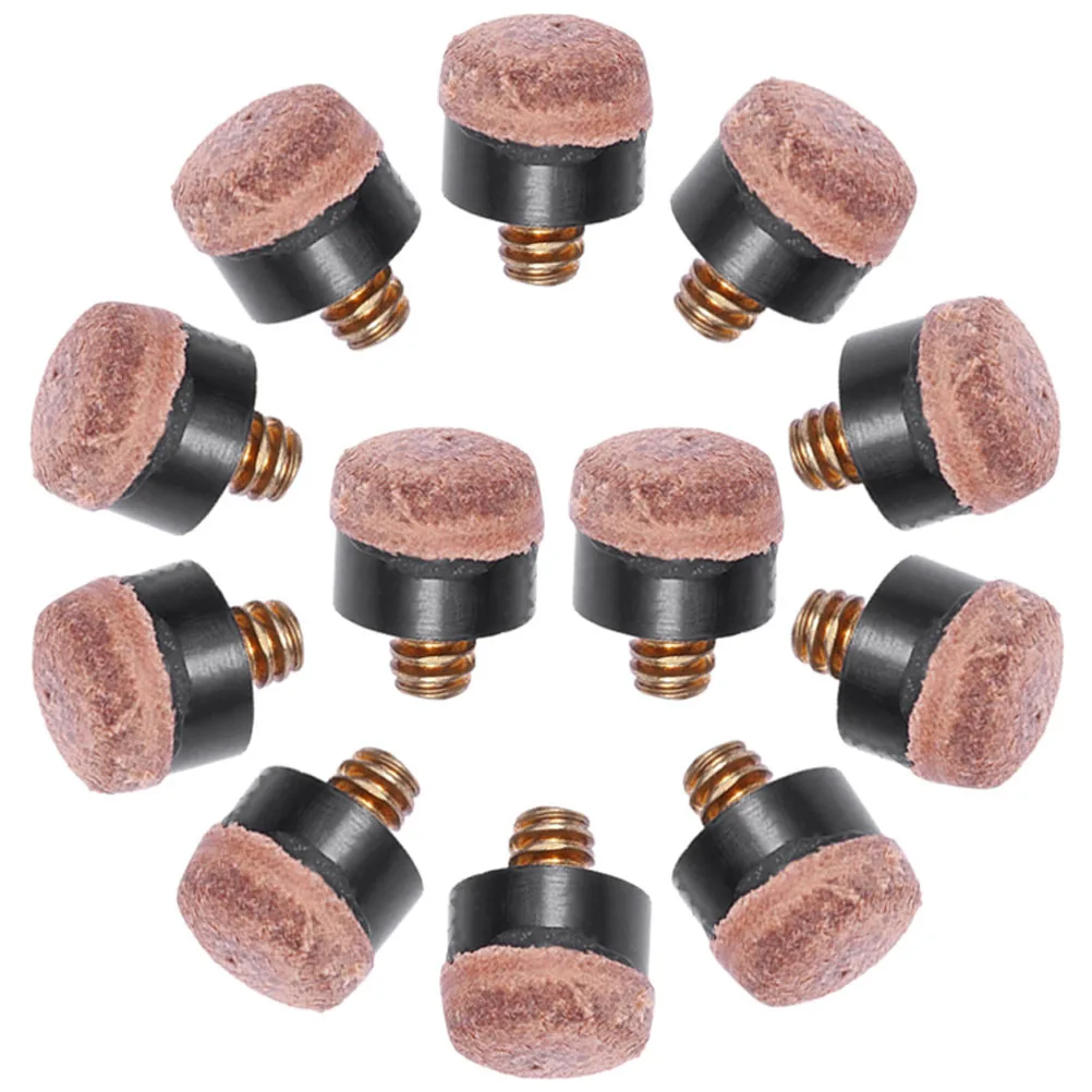 

40pcs Replacement Screw On Portable Billiard Cue Parts Stick Tips Replacement Pool Cue Tips Billiard Accessories Pool