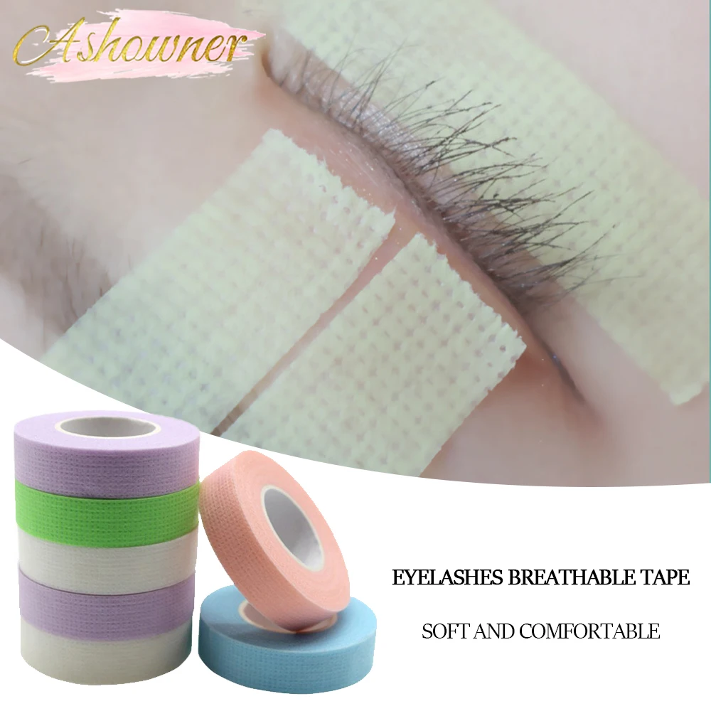 Breathable Eyelash Tape Easy to Tear Medical Tape Non-woven Cloth Eyelash Extension Adhesive Tape Hand Eye Stickers Makeup Tools