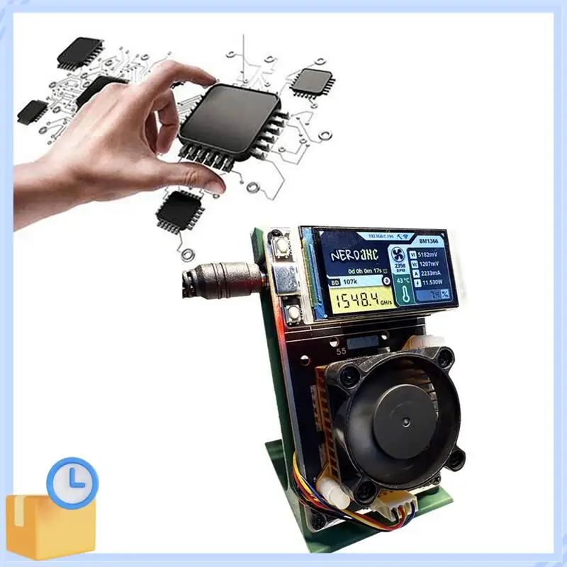 Populaire Nerdaxe Nerdminer Bitaxe 500Gh/S BM1366 ASIC Chip Verticale Mijnwerker Solo Loterij BTC Mijnwerker Loterij Mijnbouw Mijnwerker AU PLUG