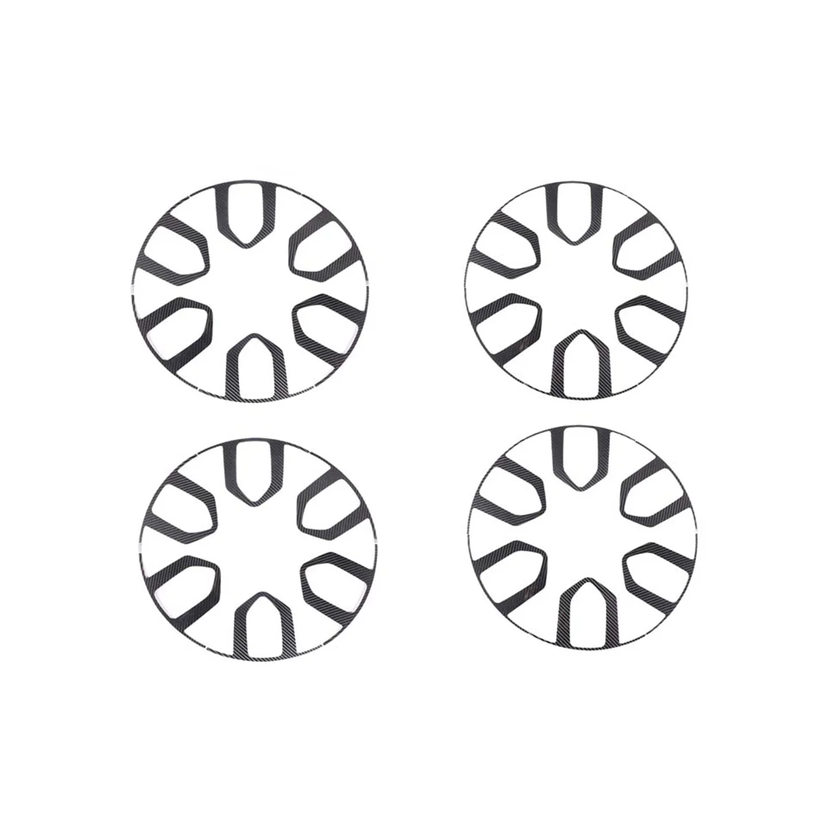 

For 2022 2023 Accessories Car Wheel Hub Tire Rim Decoration Cover Trim Stickers - Soft Carbon